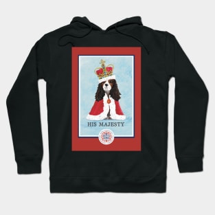 Funny King Charles Spaniel Coronation Print Hoodie